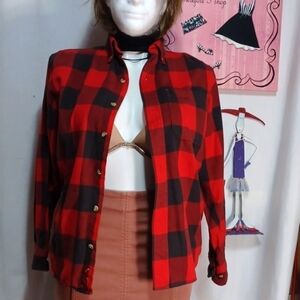 BASS PRO PLAID SHIRT JACKET SIZE S